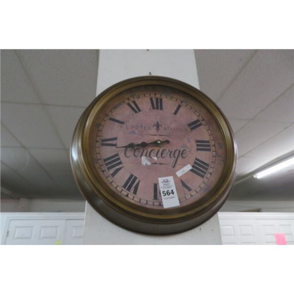 Round Framed Wall Clock