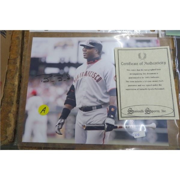 Autographed Baseball Photo