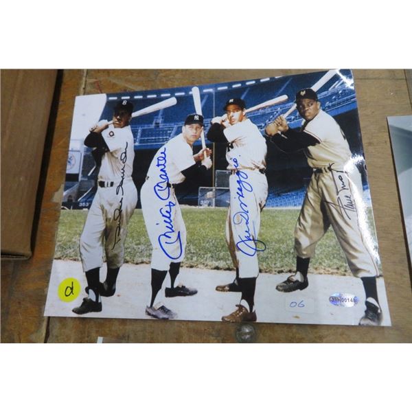 Autographed Baseball Photo