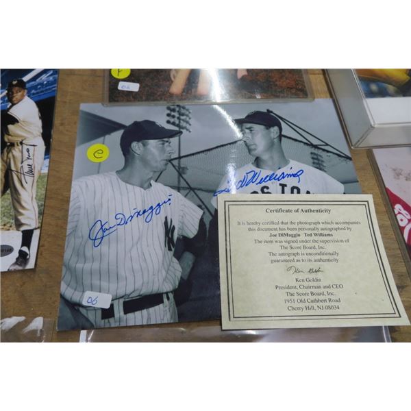 Autographed Baseball Photo