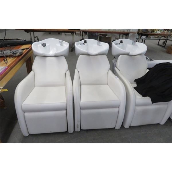 3-Salon Hair Washing Chairs - 3 X $