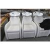 Image 1 : 3-Salon Hair Washing Chairs - 3 X $