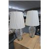 Image 1 : Etched Glass Lamps (2)