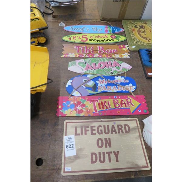 10-Lot of Pool Bar Signs - 10 X $