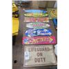 Image 1 : 10-Lot of Pool Bar Signs - 10 X $