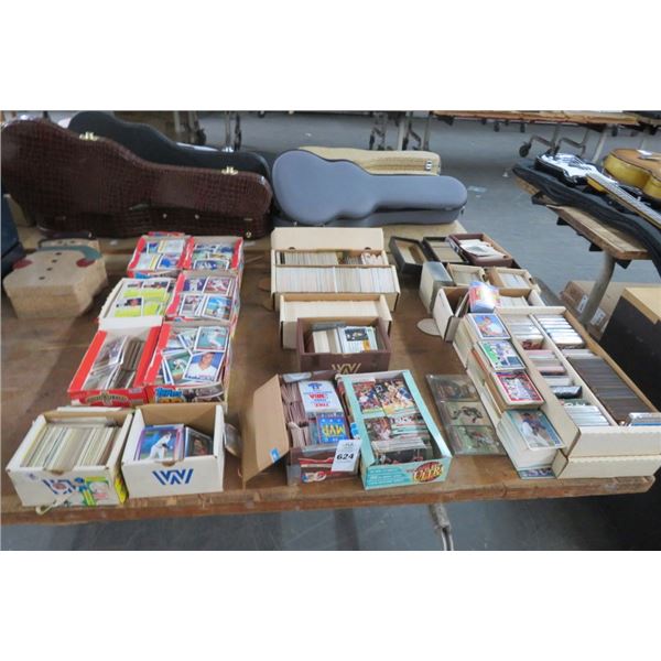 Boxes of Sports Trading Cards