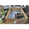Image 1 : Box Lot of Asst. DVD's, VHS, WII Mario Cart