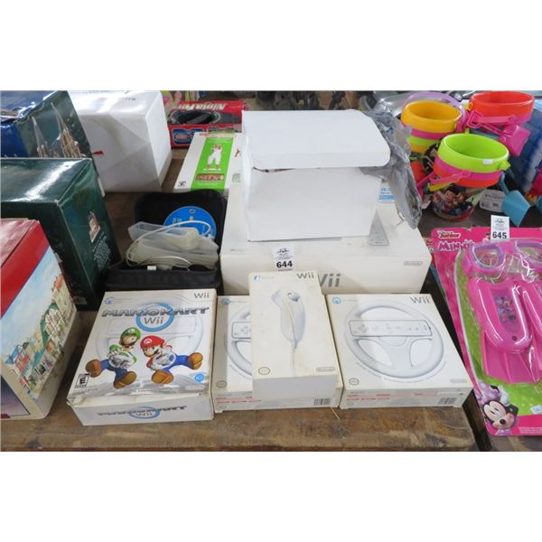 Lot of WII, WII Fit, WII Wheels & More