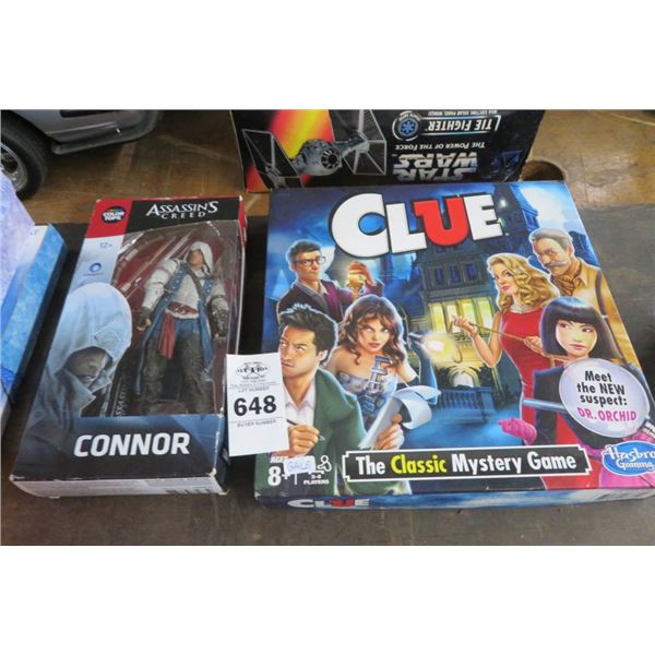 Clue Board Game, Assassins Creed Action Figure