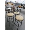 Image 1 : Tan Fabric Stools (3)