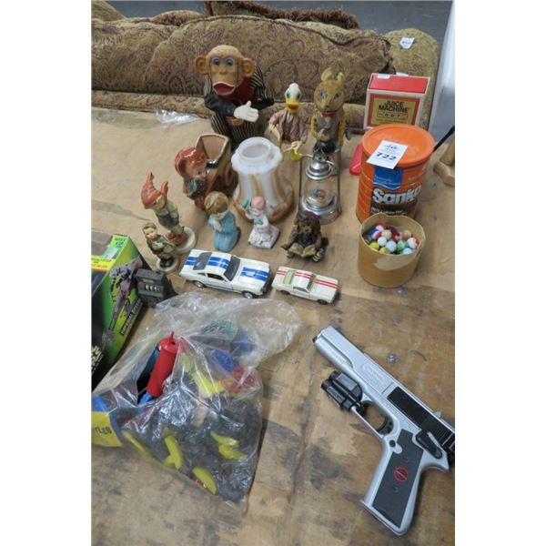 Lot of Pellet Gun, Figurines, Toy Cars 