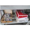 Image 1 : Wood Box w/Trading Cards & Model Rockets