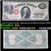 1917 $1 Legal Tender, Signatures of Elliott & Burke, FR37  Grades f+
