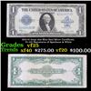1923 $1 large size Blue Seal Silver Certificate, Fr-237 Signatures of Speelman & White Grades vf+