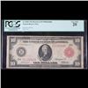 Image 2 : ***Auction Highlight*** PCGS 1914 $10 Rare Red Seal Large Size Federal Reserve Note Graded vf20 By P