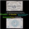 Image 1 : 1865 US Fractional Currency 3c Third Issue fr-1226 Washingon Light Background Mint Error Grades vf d