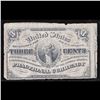 Image 2 : 1865 US Fractional Currency 3c Third Issue fr-1226 Washingon Light Background Mint Error Grades vf d