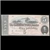 Image 2 : 1864 $5 Confederate Note, T-69 Confederate States Of America CSA Grades Select AU