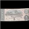 Image 2 : 1864 $5 Confederate Note, T-69 Confederate States Of America CSA Grades xf