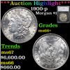 Image 1 : ***Auction Highlight*** 1900-p Morgan Dollar $1 Graded ms66+ By SEGS (fc)