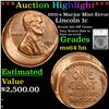 Image 1 : ***Auction Highlight*** 1921-s Lincoln Cent Marjor Mint Error 1c Graded ms64 bn By SEGS (fc)