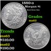 Image 1 : 1880-o Morgan Dollar $1 Grades Select Unc