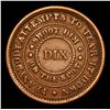 Image 3 : 1863 Shoot Him on the Spot Dix Civil War Token F-207-409 R1 1c Grades xf