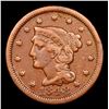 Image 2 : 1848 Braided Hair Large Cent n4 r4 1c Grades vf++