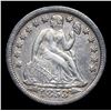 Image 2 : 1853-p Seated Liberty Dime 10c Grades xf+