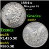 1884-s Morgan Dollar $1 Grades Choice AU+