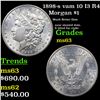 Image 1 : 1898-s Morgan Dollar vam 10 I3 R4 $1 Grades Select Unc