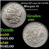 Image 1 : 1878-p 8tf Morgan Dollar vam 14.1 I2 R4 $1 Grades xf+