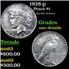 Image 1 : 1928-p Peace Dollar $1 Grades Unc Details