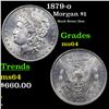 Image 1 : 1879-o Morgan Dollar $1 Grades Choice Unc