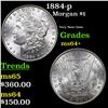 Image 1 : 1884-p Morgan Dollar $1 Grades Choice+ Unc