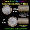 ***Auction Highlight*** 1883 Morgan & P Ends Cull-VG Mixed Morgan/Peace Silver Dollar Shotgun Roll, 