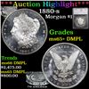 Image 1 : ***Auction Highlight*** 1880-s Morgan Dollar $1 Graded ms65+ DMPL By SEGS (fc)