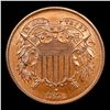 Image 2 : Proof ***Auction Highlight*** 1873 Two Cent Piece Closed 3 TOP POP! 2c Graded pr76 rb By SEGS (fc)