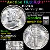 ***Auction Highlight*** 1923-s Mercury Dime 10c Graded ms65+ fsb By SEGS (fc)