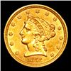 Image 2 : ***Auction Highlight*** 1856-p Gold Liberty Quarter Eagle $2 1/2 Graded Select Unc By USCG (fc)