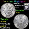Image 1 : ***Auction Highlight*** 1886-o Morgan Dollar $1 Graded Select Unc By USCG (fc)