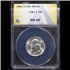 Image 2 : ANACS 1941-s Washington Quarter 25c Graded ms65 By ANACS