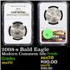 Image 1 : NGC 2008-s Bald Eagle Modern Commem Half Dollar 50c Graded ms70 By NGC