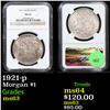 Image 1 : 1921-p Morgan Dollar $1 Graded ms63 By NGC