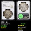 Image 1 : NGC 1921-p Morgan Dollar $1 Graded ms63 By NGC