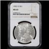 Image 2 : NGC 1902-o Morgan Dollar $1 Graded ms65 By NGC