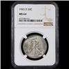 Image 2 : NGC 1943-d Walking Liberty Half Dollar 50c Graded ms64 By NGC
