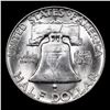 Image 3 : 1950-d Franklin Half Dollar 50c Grades Choice Unc+ FBL