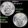 Image 1 : 1883-o Morgan Dollar $1 Grades Select Unc
