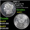 Image 1 : 1881-o Morgan Dollar $1 Grades Select+ Unc